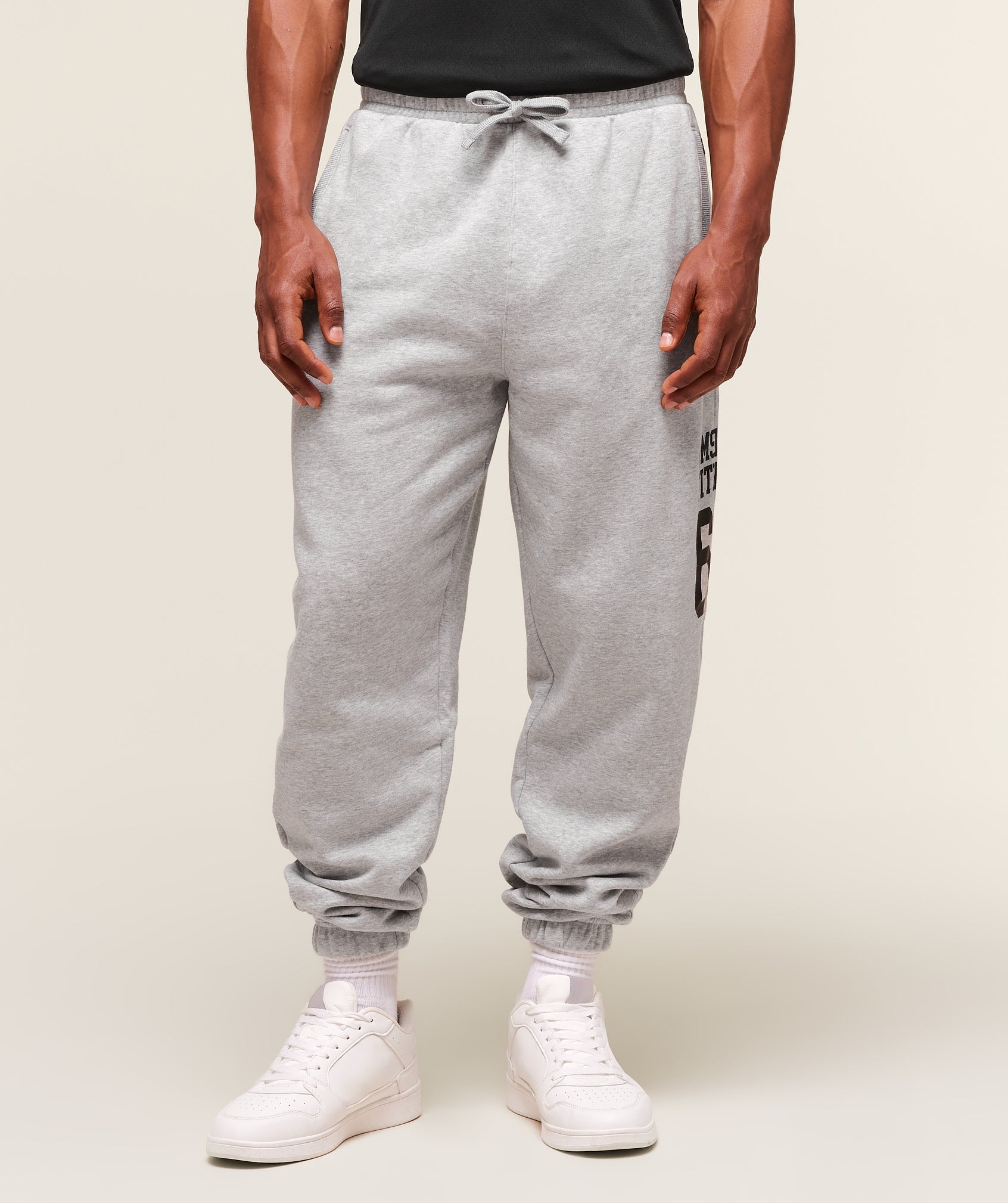 Gymshark Varsity Oversized Jogger Light Grey Core Marl