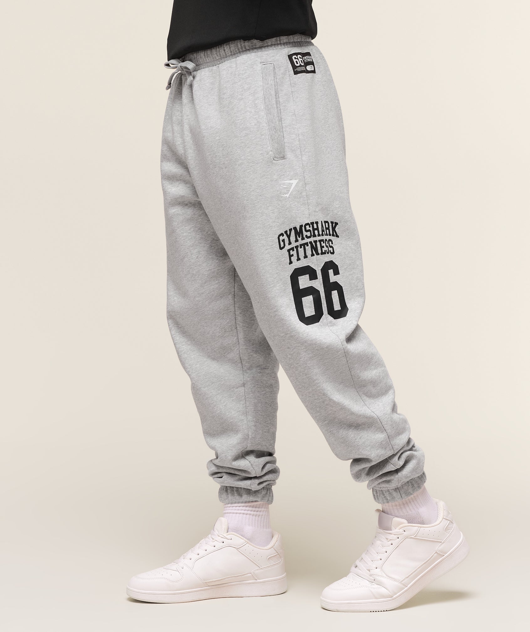 Gymshark Varsity Oversized Jogger Light Grey Core Marl
