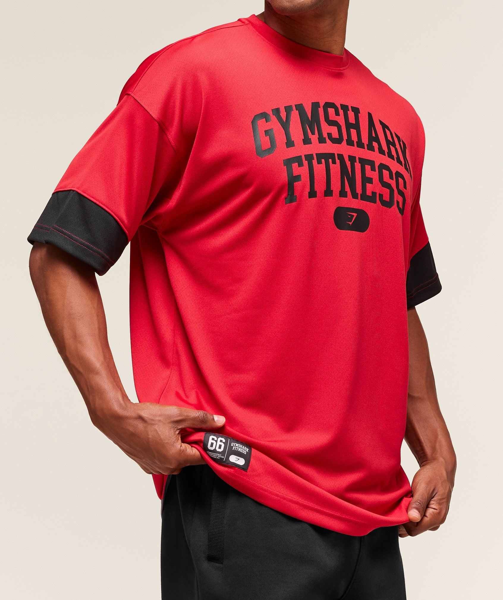 Gymshark Varsity Oversized T-Shirt Conditioning Red