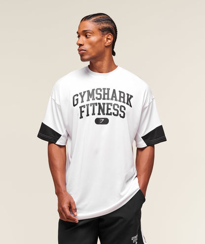 Gymshark Varsity Oversized T-Shirt White