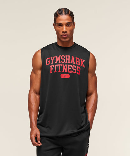 Gymshark Varsity Tank Black