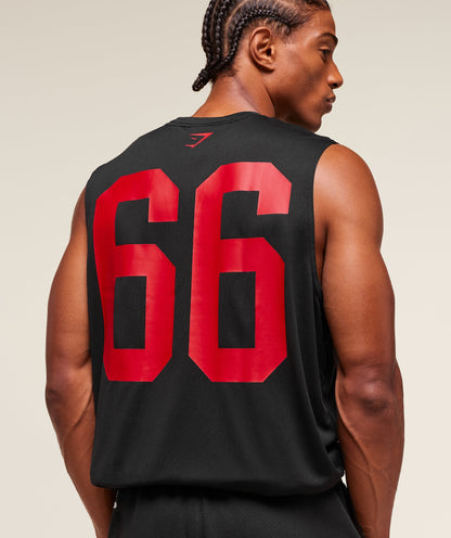 Gymshark Varsity Tank Black