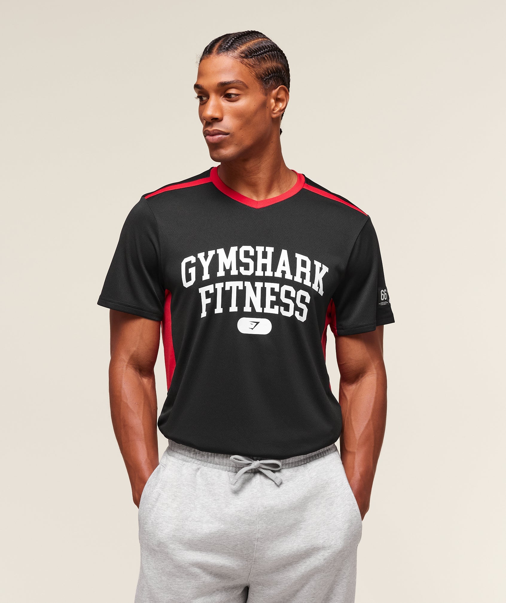 Gymshark Varsity Tech T-Shirt Black