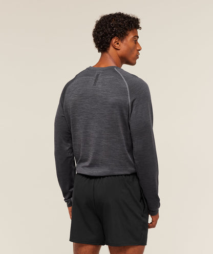 Gymshark Versatile Seamless Long Sleeve T-Shirt Dark Grey