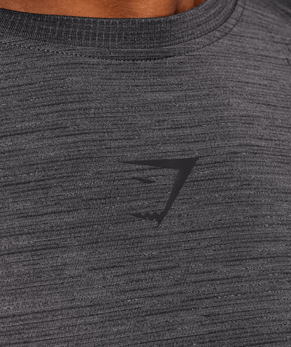 Gymshark Versatile Seamless Long Sleeve T-Shirt Dark Grey