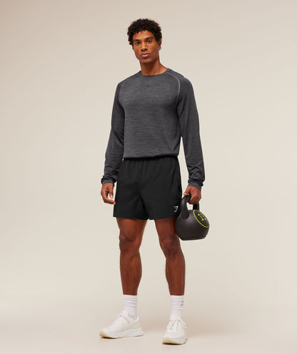 Gymshark Versatile Seamless Long Sleeve T-Shirt Dark Grey