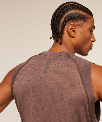 Gymshark Versatile Seamless Tank Taupe Brown