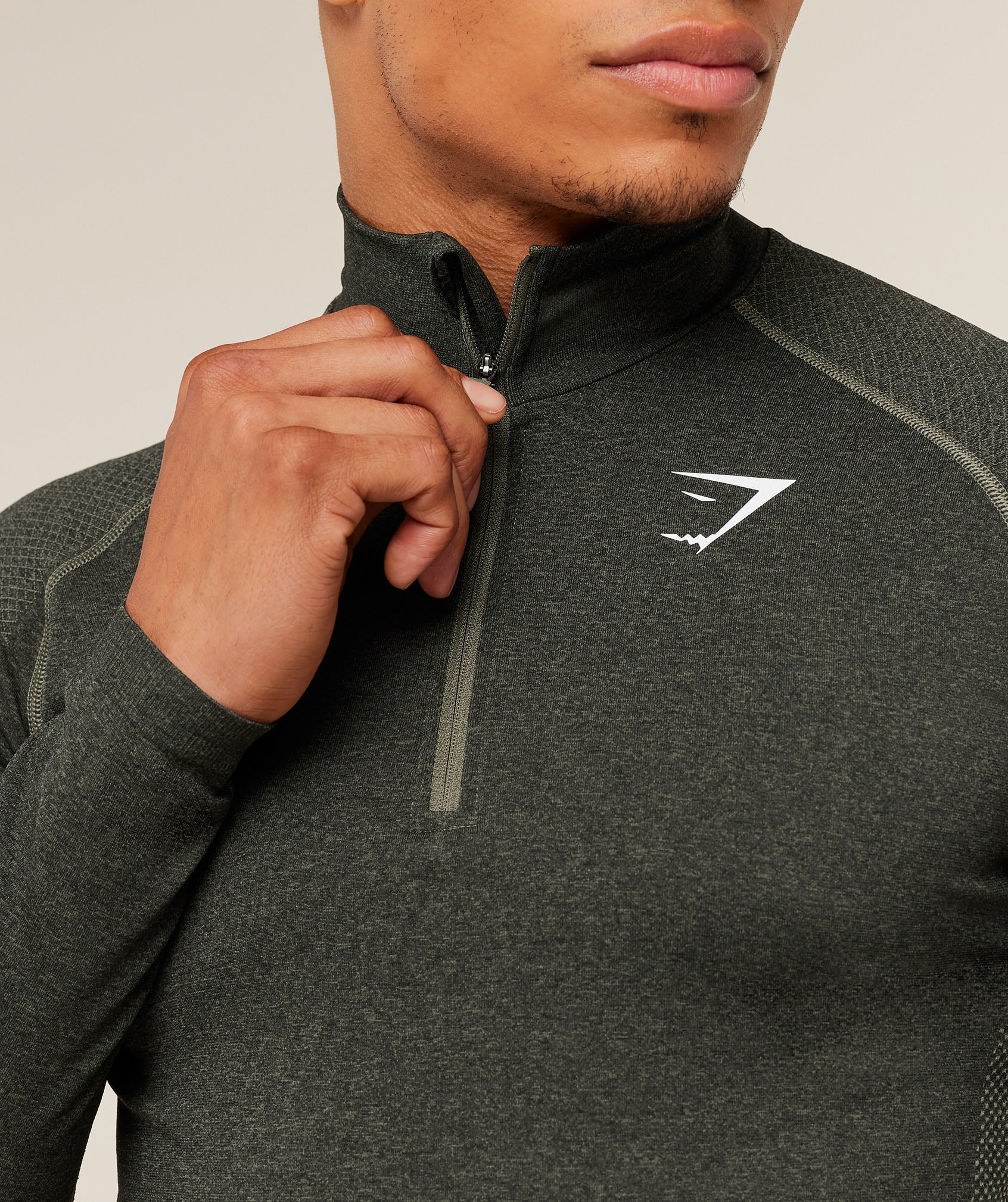 Gymshark Vital 1/4 Zip Core Olive