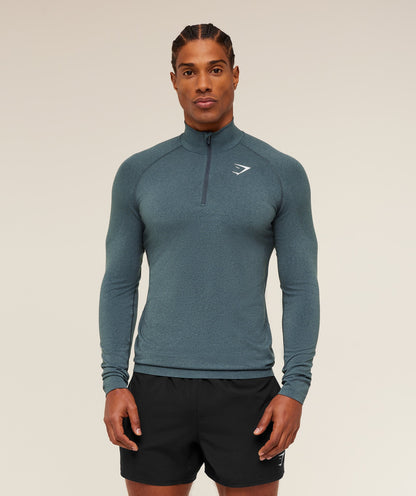 Gymshark Vital 1/4 Zip Iron Blue