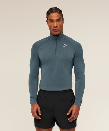 Gymshark Vital 1/4 Zip Iron Blue