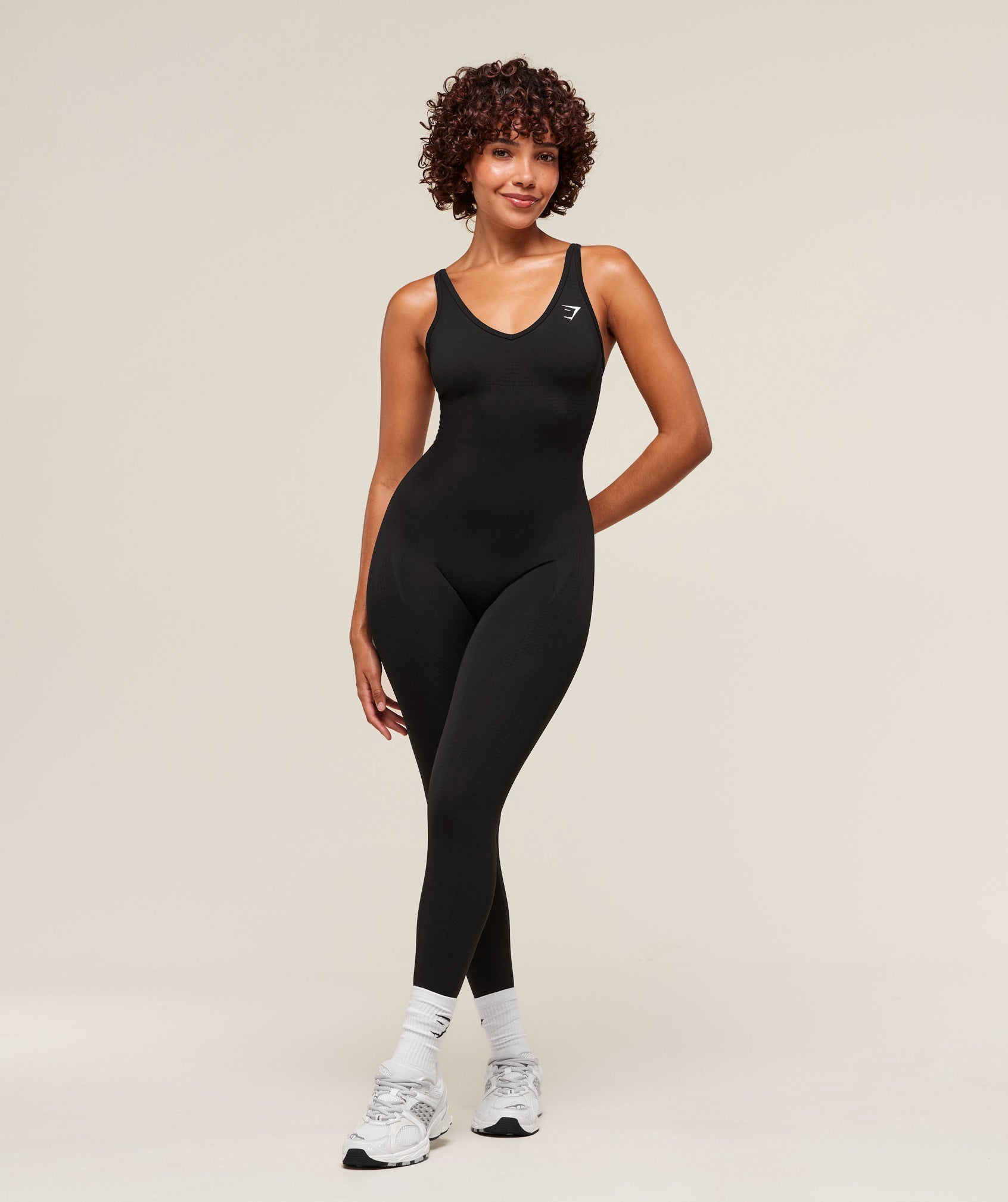Women's Gymshark Vital Soft All In One Black