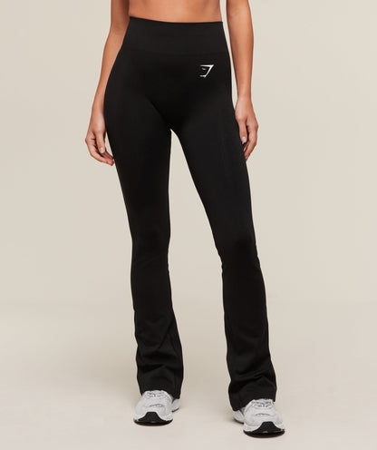 Women's Gymshark Vital Soft Flared Leggings Black