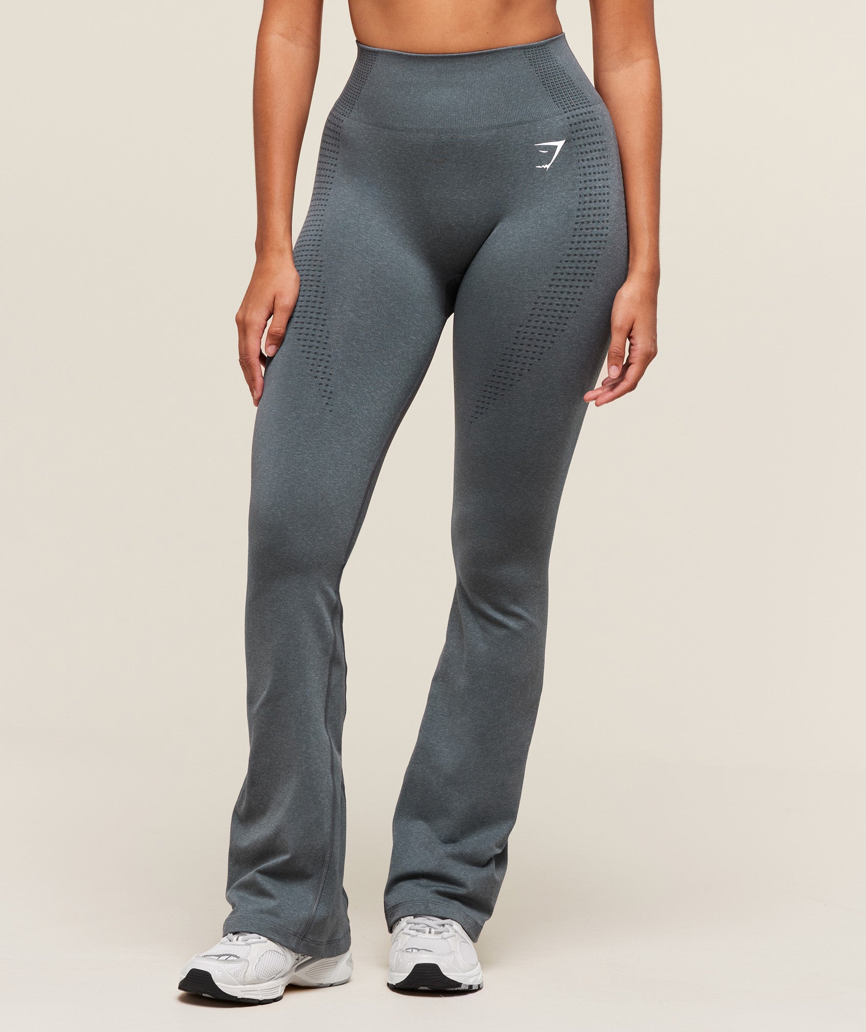 Women's Gymshark Vital Soft Flared Leggings Strong Grey