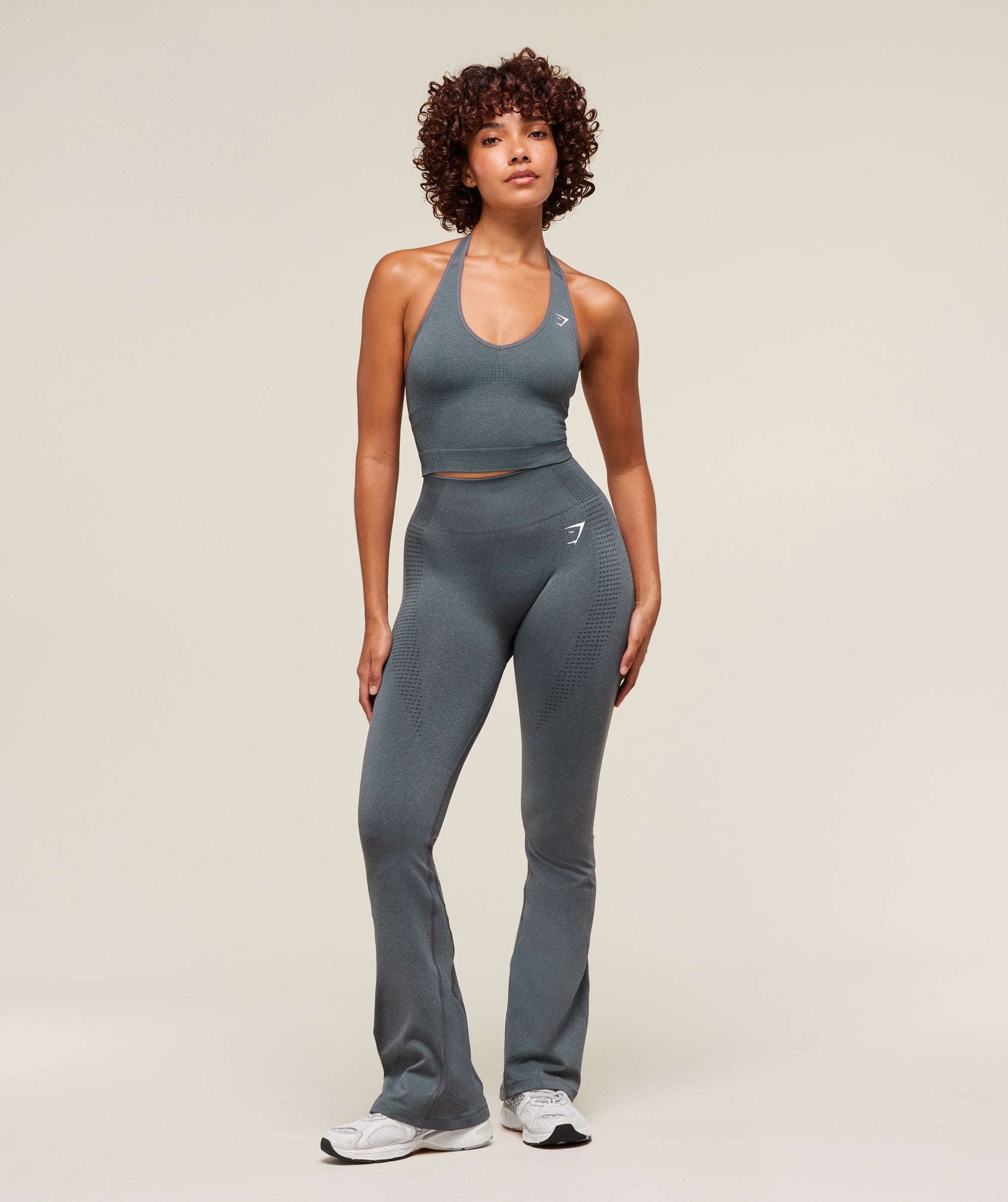 Women's Gymshark Vital Soft Flared Leggings Strong Grey