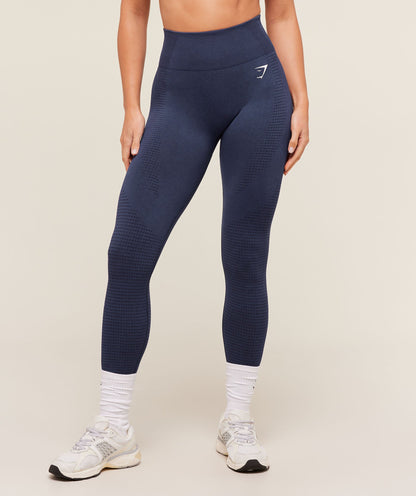 Women's Gymshark Vital Regular Leggings Heavy Blue Marl