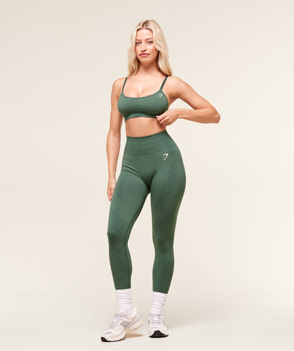 Women's Gymshark Vital Leggings Dark Green Marl