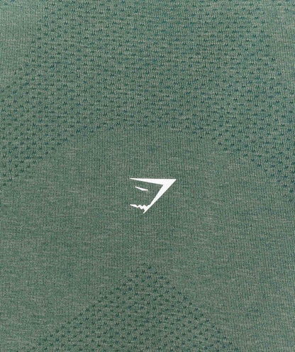 Women's Gymshark Vital Light Long Sleeve Top Obsidian Green Marl