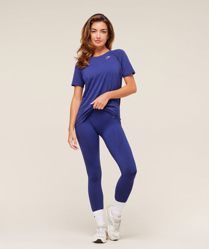 Women's Gymshark Vital Light T-Shirt Cobalt Purple Marl