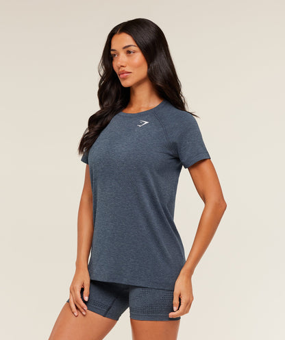 Women's Gymshark Vital Light T-Shirt Gs Stealth Blue