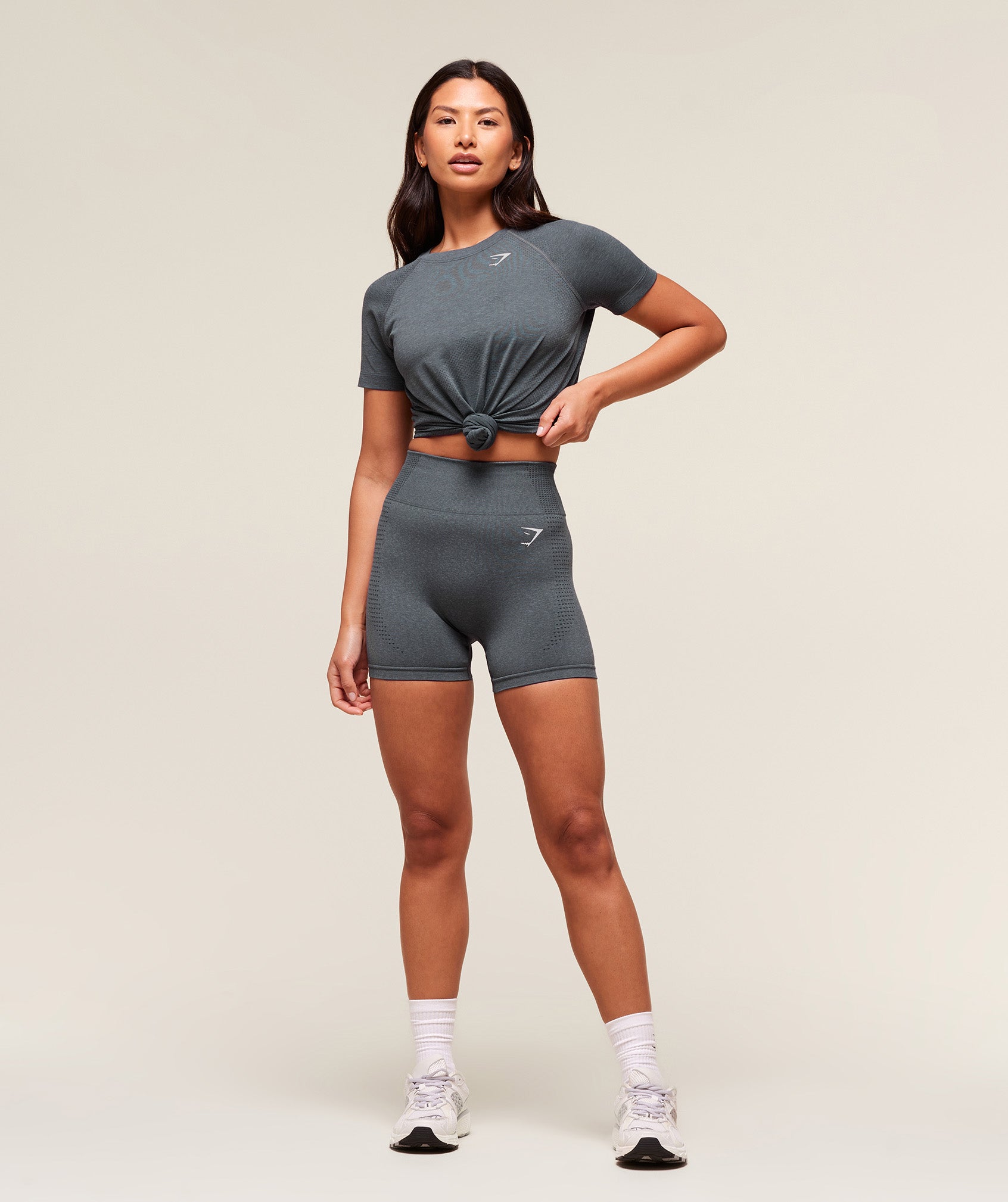 Women's Gymshark Vital Seamless 2.0 Light T-Shirt Strong Grey