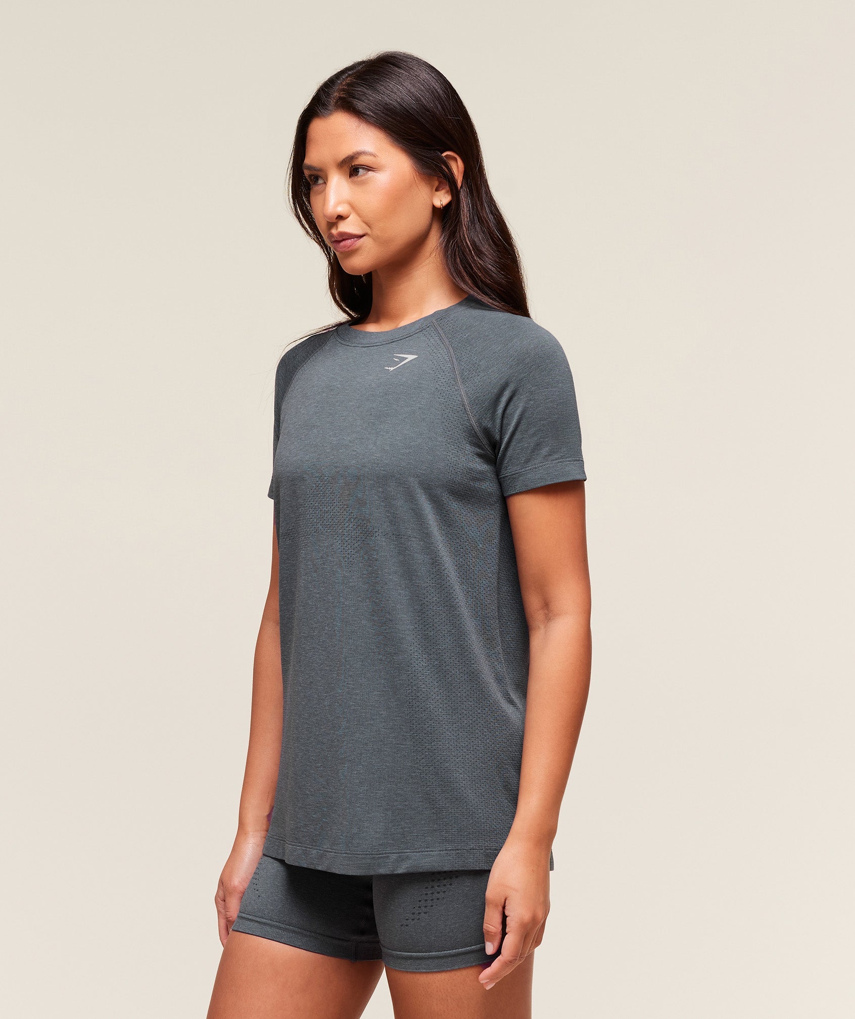 Women's Gymshark Vital Seamless 2.0 Light T-Shirt Strong Grey
