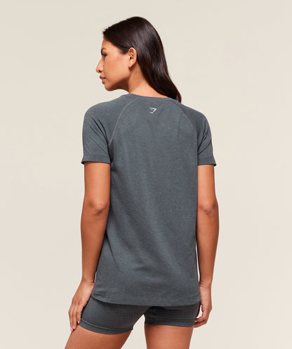 Women's Gymshark Vital Seamless 2.0 Light T-Shirt Strong Grey
