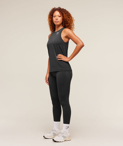 Women's Gymshark Vital Light Tank Black Marl