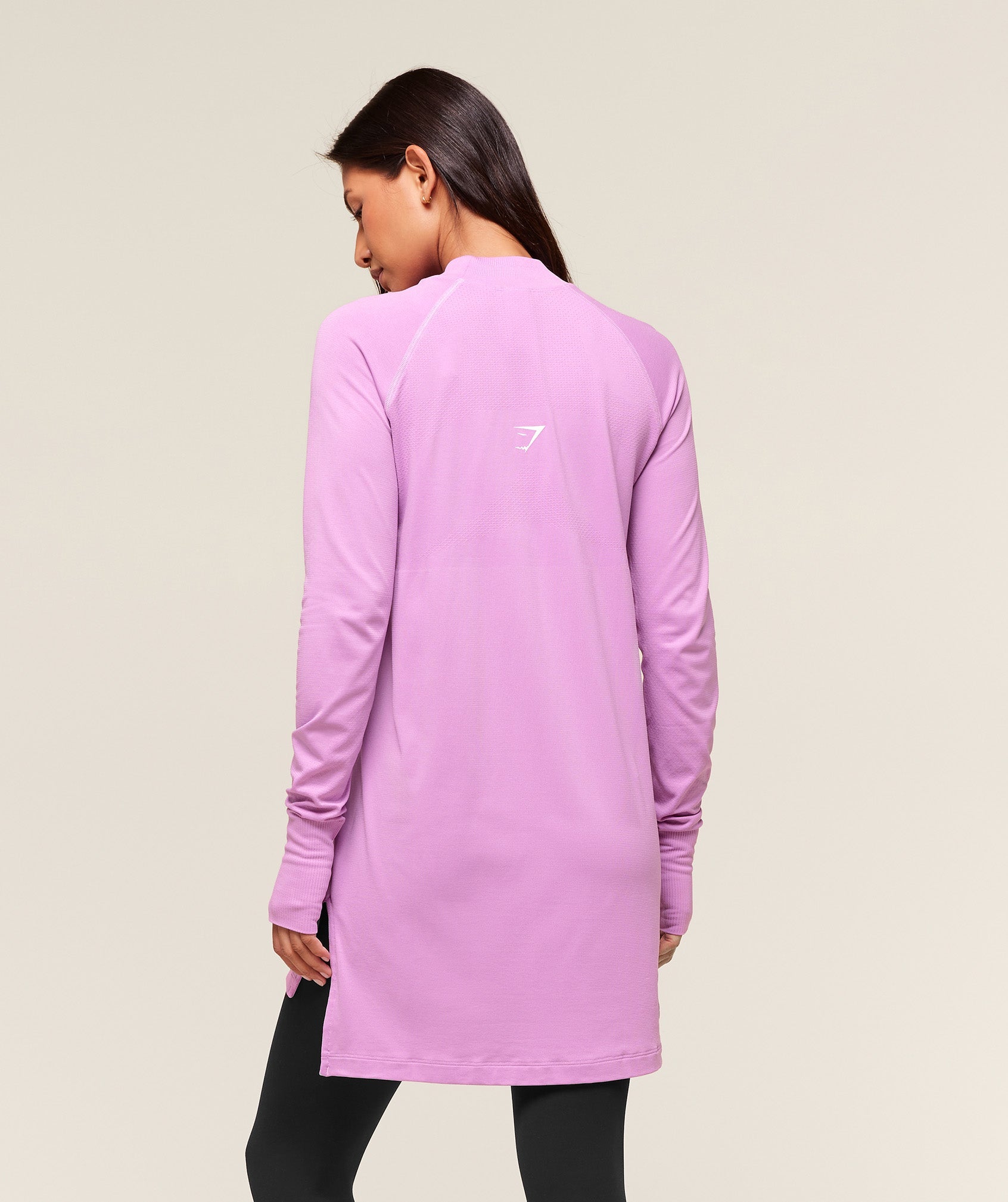 Women's Gymshark Vital Long Line Top Sour Pink Marl