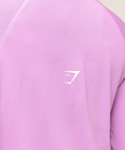 Women's Gymshark Vital Long Line Top Sour Pink Marl