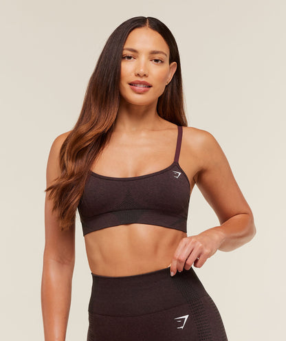 Women's Gymshark Vital Sports Bra Rich Maroon
