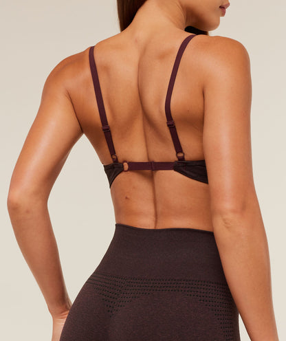 Women's Gymshark Vital Sports Bra Rich Maroon