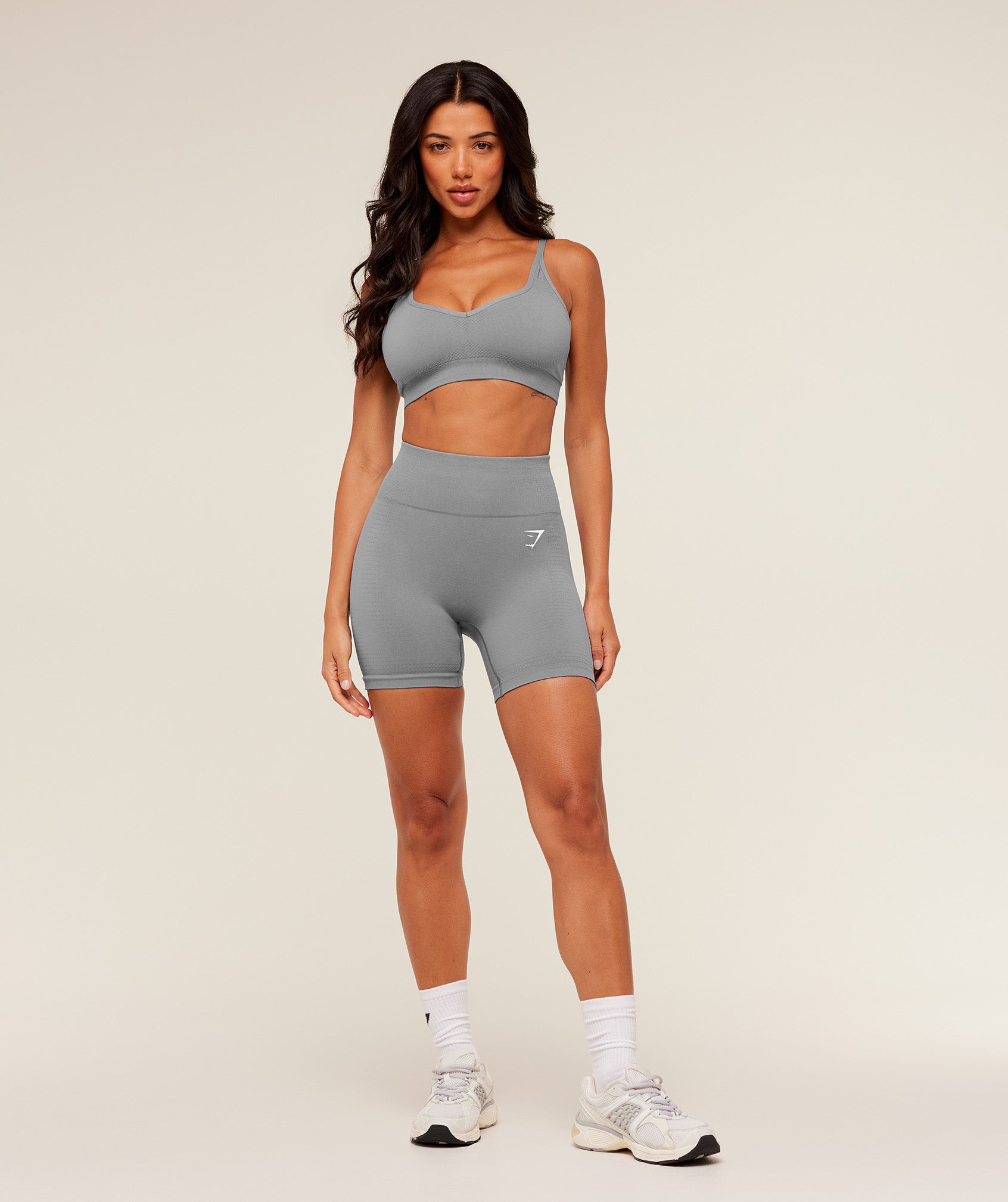 Women's Gymshark Vital Seamless Shorts Gs Medium Grey