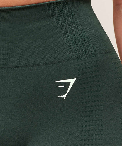 Women's Gymshark Vital Shorts Woodland Green Marl