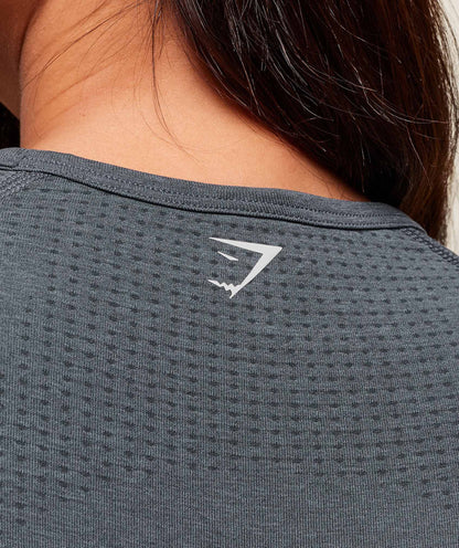 Women's Gymshark Vital Crop Top Strong Grey Marl