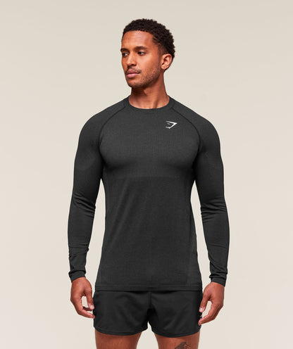 Gymshark Vital Long Sleeve T-Shirt Black