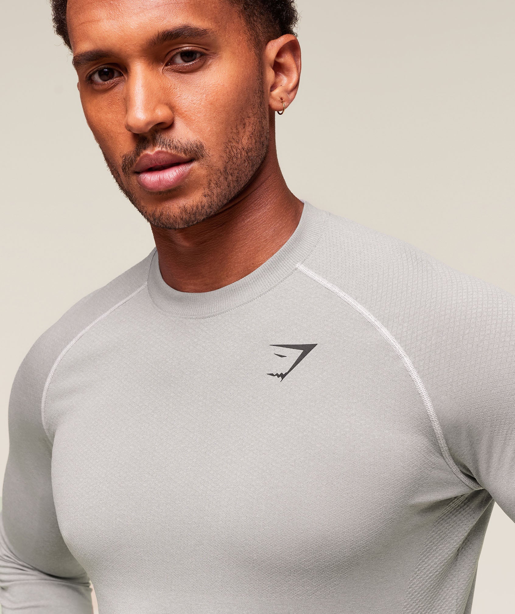 Gymshark Vital Long Sleeve T-Shirt Light Grey