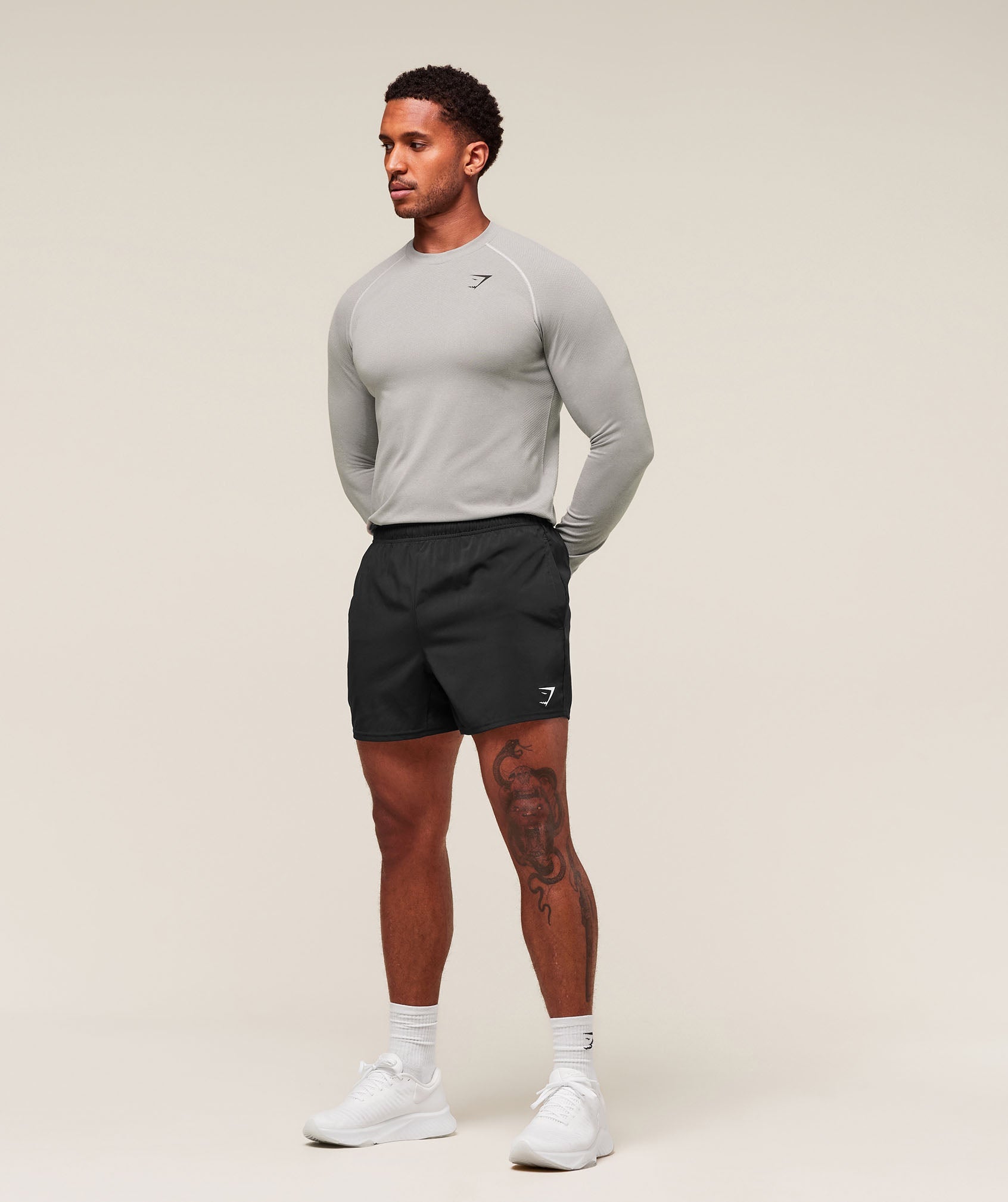 Gymshark Vital Long Sleeve T-Shirt Light Grey