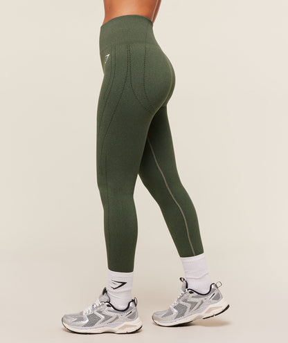 Women's Gymshark Vital Warm Leggings Base Green