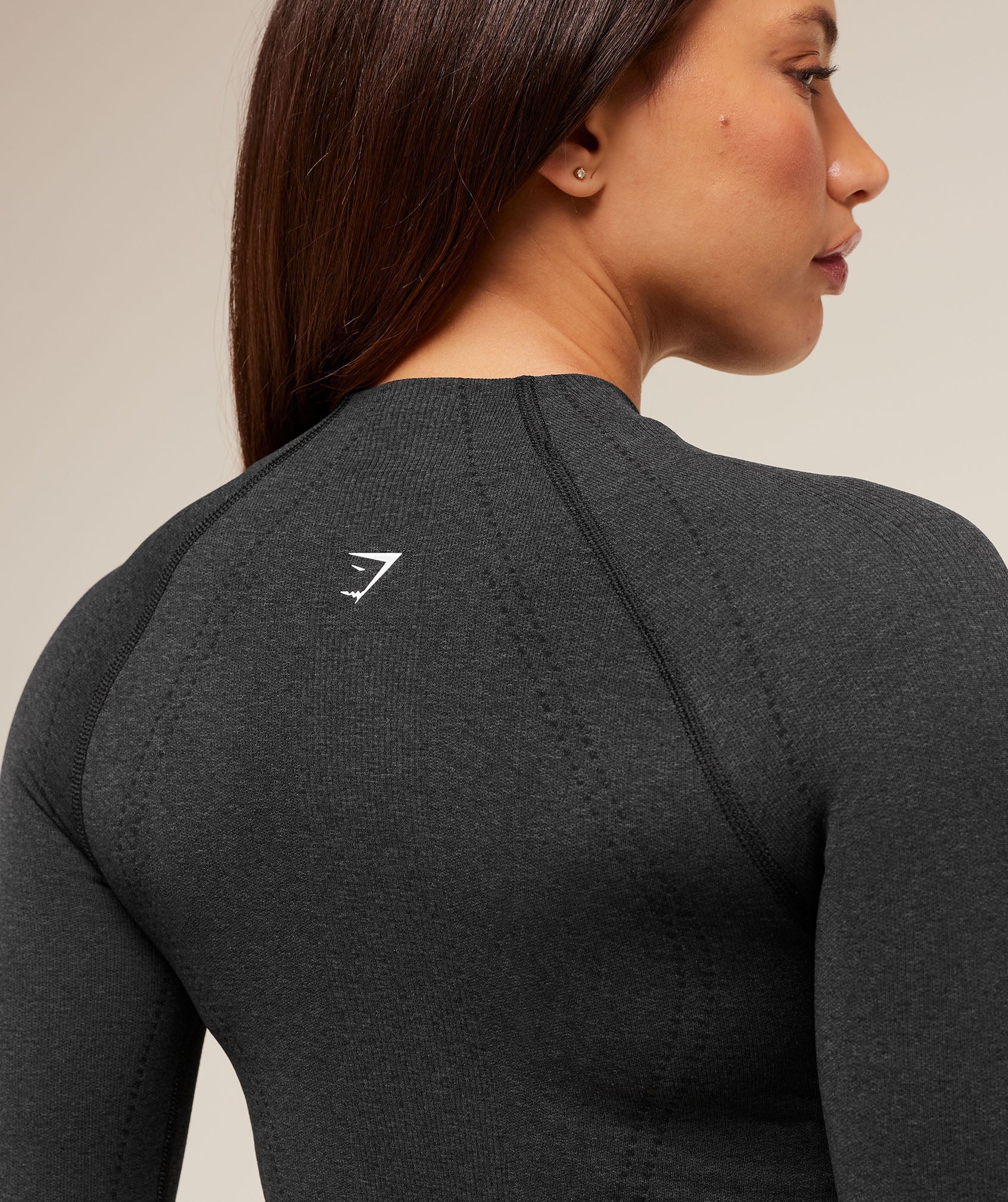 Women's Gymshark Vital Warm Jacket Black Marl