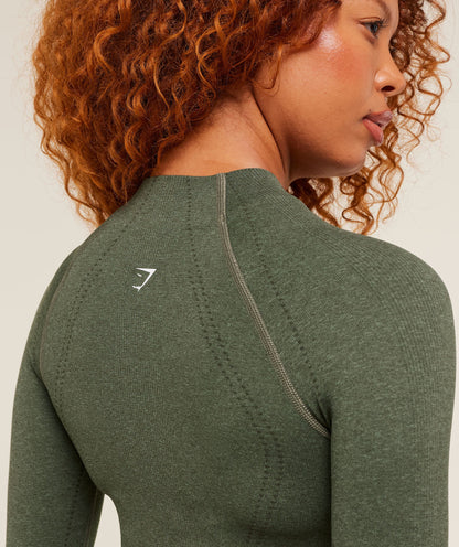 Women's Gymshark Vital Warm Jacket Base Green