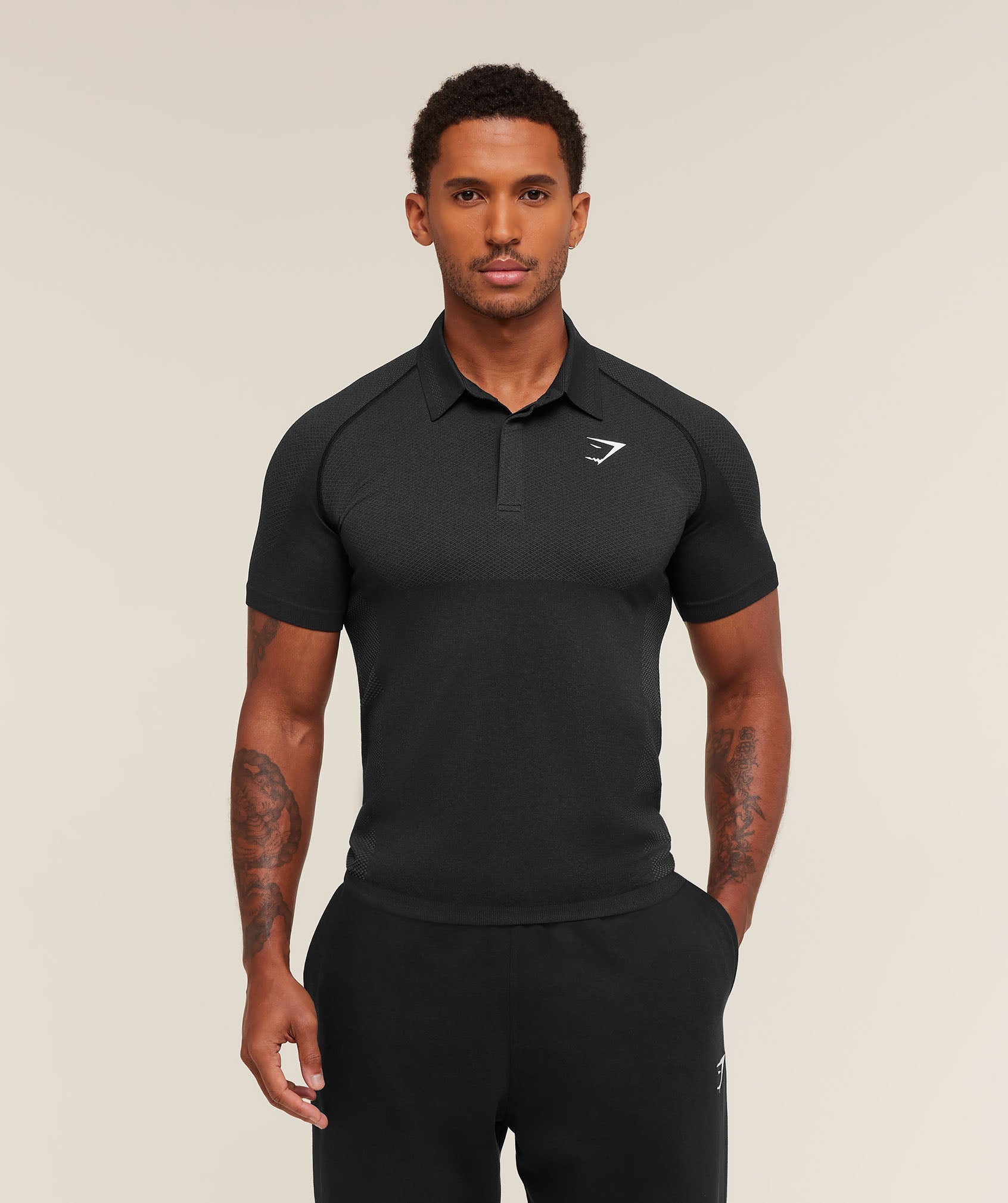 Gymshark Vital Polo Black