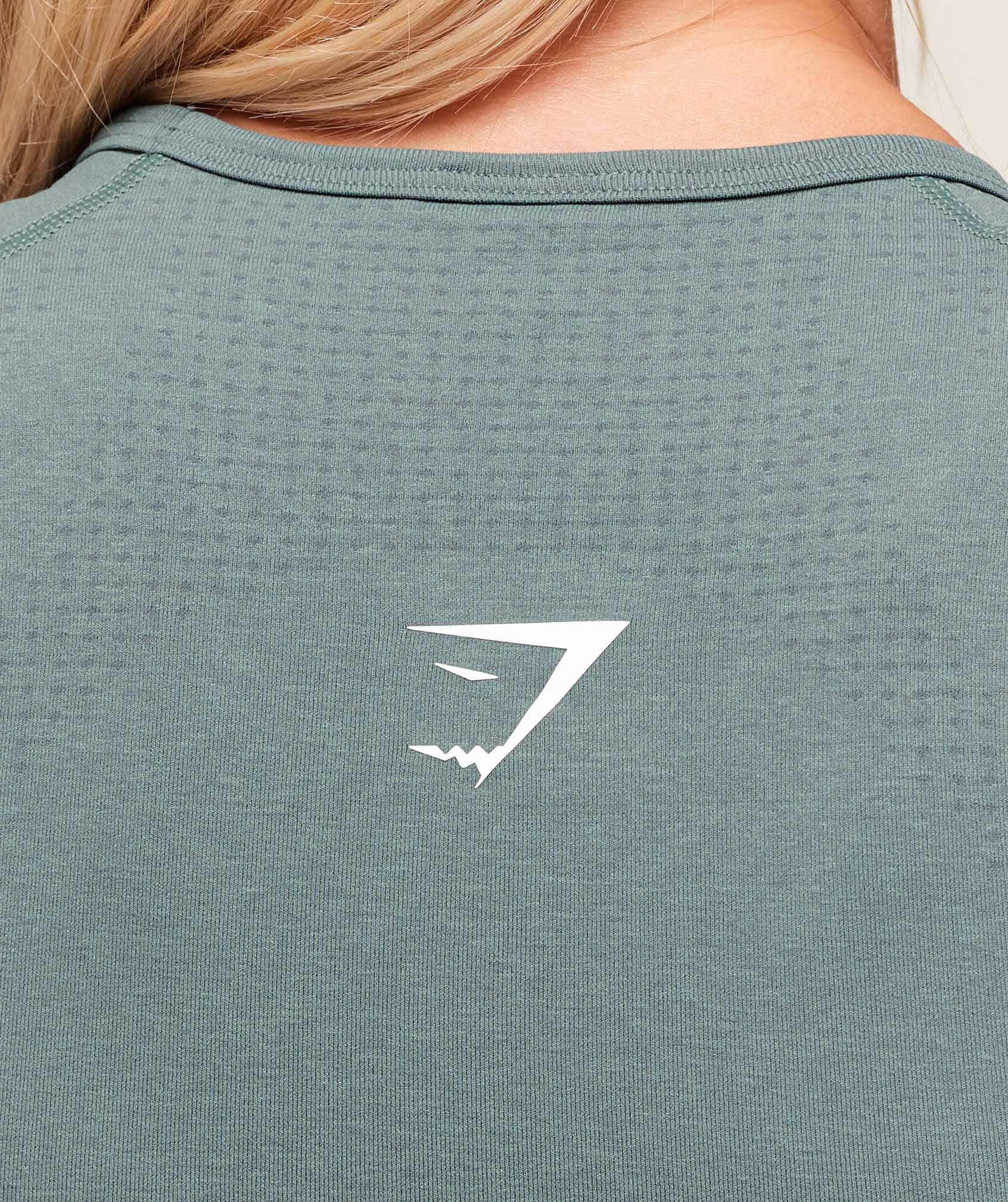 Women's Gymshark Vital Scoop Neck Top Celeste Blue