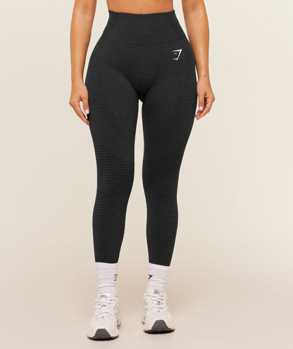 Women's Gymshark Vital Short Leggings Black Marl