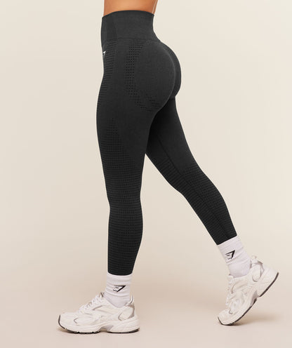 Women's Gymshark Vital Short Leggings Black Marl