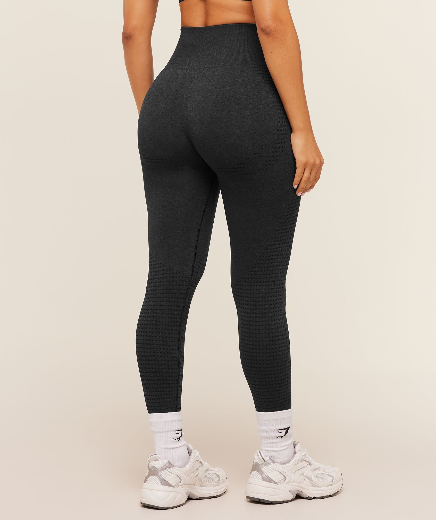 Women's Gymshark Vital Short Leggings Black Marl