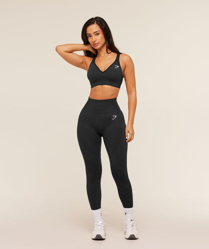 Women's Gymshark Vital Short Leggings Black Marl