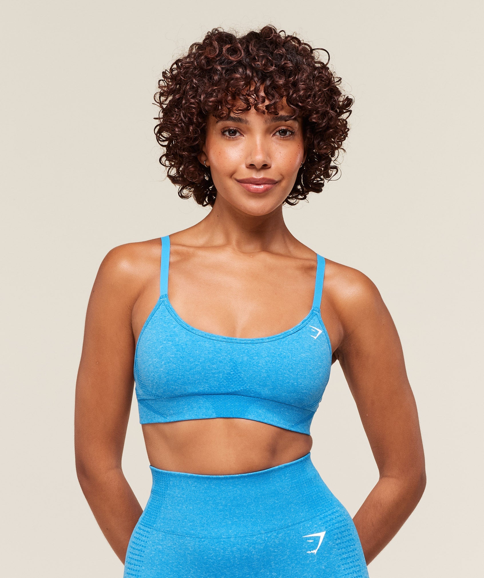 Women's Gymshark Vital Sports Bra Electric Blue Marl