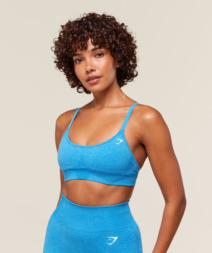 Women's Gymshark Vital Sports Bra Electric Blue Marl