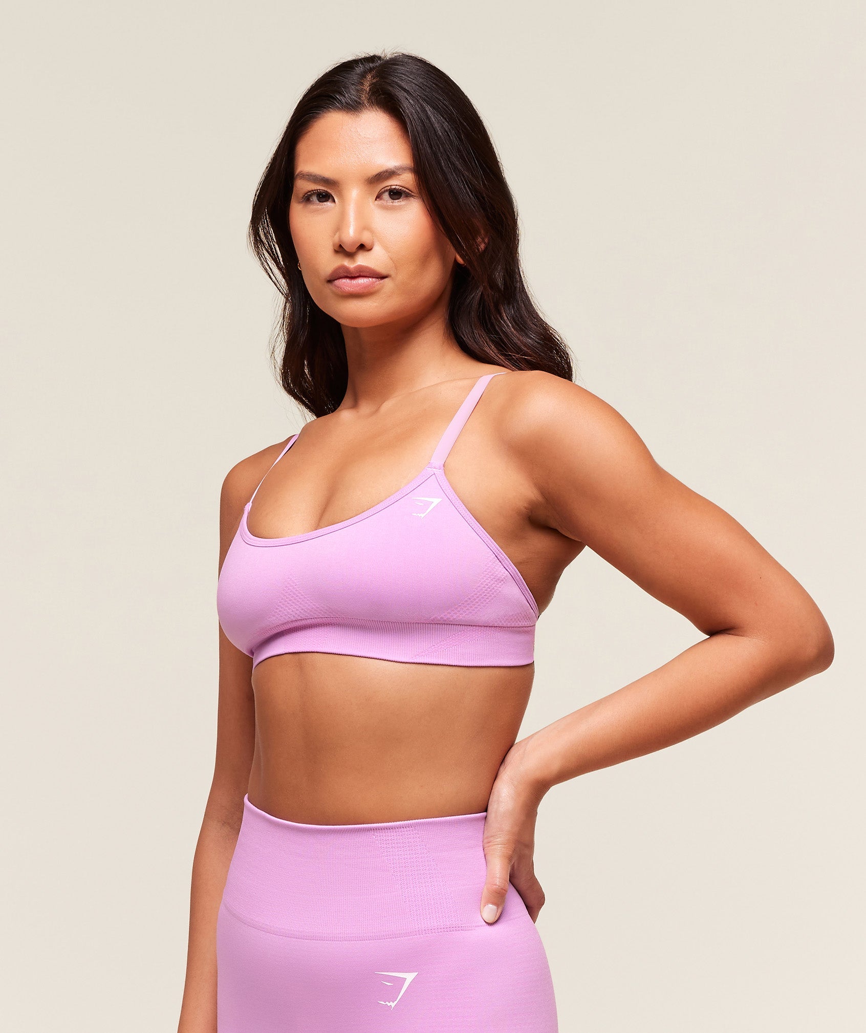 Women's Gymshark Vital Sports Bra Sour Pink Marl