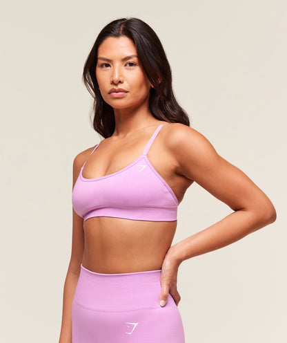 Women's Gymshark Vital Sports Bra Sour Pink Marl